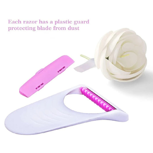 ⭐⭐⭐⭐⭐ (636+ Reviews) 💖 Safit Shave Body Razor – Pack of 6 ✨ White & Pink Disposable Razors for Women | Smooth & Gentle Hair Remover