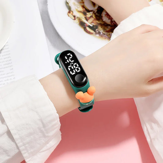 "Kids Cartoon LED Watch – Waterproof Sports Bracelet" ✅