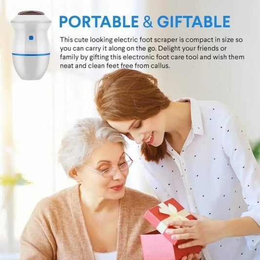 ⭐⭐⭐⭐ (36 Reviews)✨ Back Callus Remover – Electric Foot Grinder with Vacuum & Rechargeable Pedicure Tool