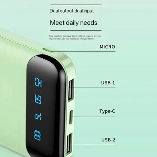 Power Bank 20000mAh – Fast Charging with LED Display