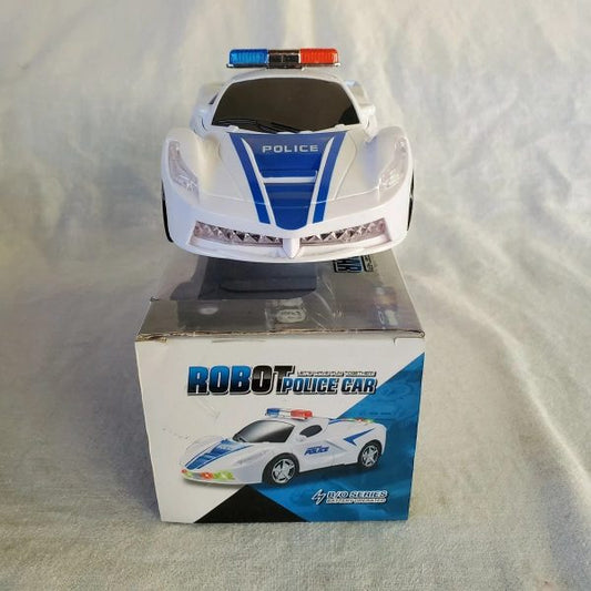 🚔 Robot Police Car – 2-in-1 Transformer Toy with Lights, Music & Action 🚨