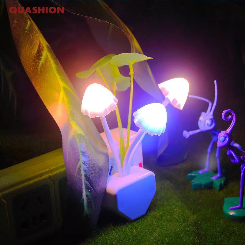 ⭐⭐⭐⭐☆ Mushroom Night Light – Auto Sensor LED Flower Lamp for Bedroom, Baby Room & Kids Gifts