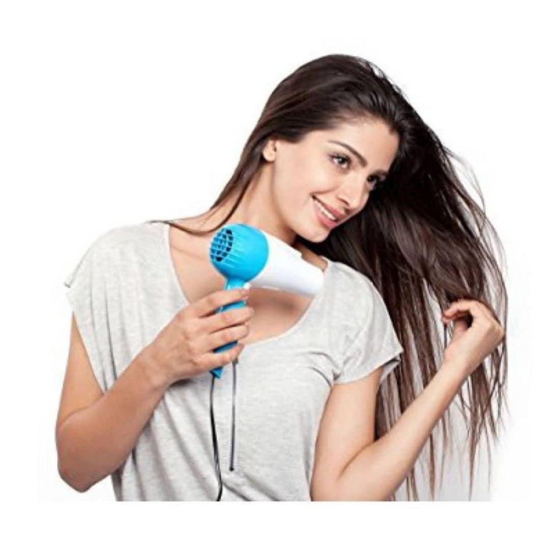 ⭐⭐⭐⭐☆ Nova Foldable Hair Dryer – NV 1290 | 1000W Powerful & Portable (Random Color)