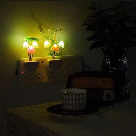 ⭐⭐⭐⭐☆ Mushroom Night Light – Auto Sensor LED Flower Lamp for Bedroom, Baby Room & Kids Gifts