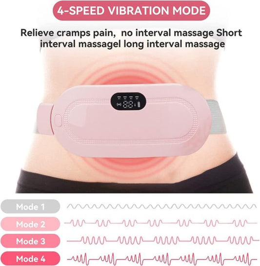 ⭐⭐⭐⭐⭐ (654+ Reviews) 🌸 Heating Pad for Women – Period Pain & Cramp Relief Belt | Portable Electric Massager with Heat & Vibration