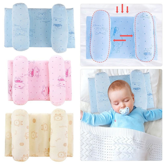 ⭐⭐⭐⭐ 68 Reviews  Soft Head Shaping Newborn Pillow – Flat Head Prevention | Breathable & Portable Infant Cushion