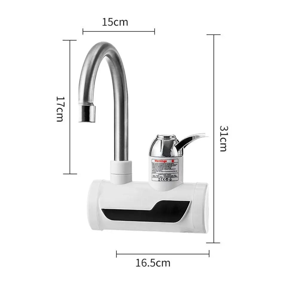 ⭐⭐⭐ (96+ Reviews) ⚡ Electric Kitchen Water Heater Tap – Instant Hot Water Faucet | Fast Heating Tankless Faucet