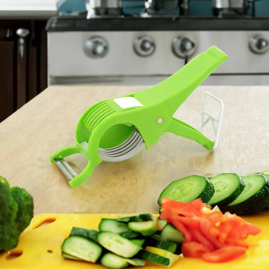 ⭐⭐⭐⭐⭐ 74 Reviews Multi Veg Cutter – 5 Blade Vegetable & Fruit Slicer | Fast & Easy Kitchen Tool