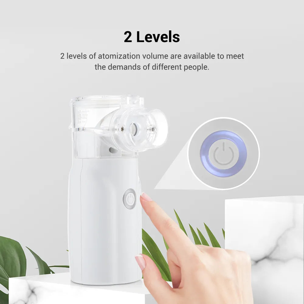 ⭐⭐⭐⭐ 74 Reviews  Portable Mesh Nebulizer Machine – Silent Handheld Inhaler for Kids & Adults | Fast Relief Respiratory Solution