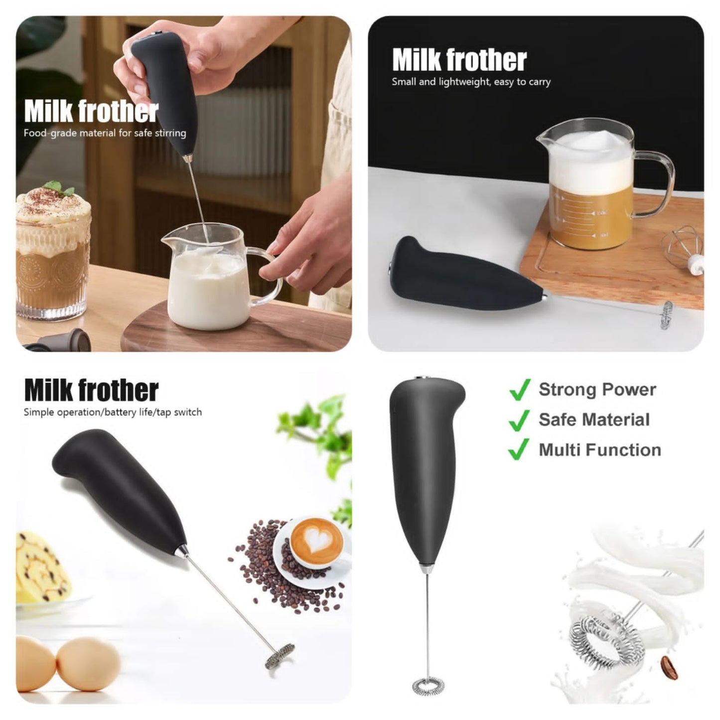⭐⭐⭐⭐ 76 Reviews  Multipurpose Electric Coffee Beater – Handheld Milk Frother & Egg Mixer | Compact Kitchen Tool