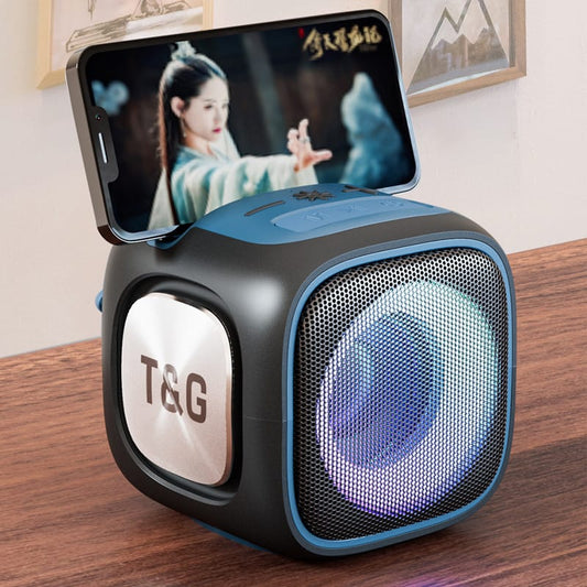 ⭐⭐⭐⭐⭐ 92 Reviews  T&G Portable Bluetooth Speaker X-911 – LED Lights, Phone Holder & Deep Bass
