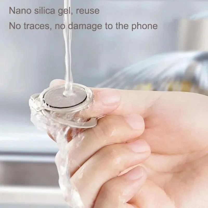 Ultra-Thin Metal Phone Ring Holder – Magnetic Car Stand