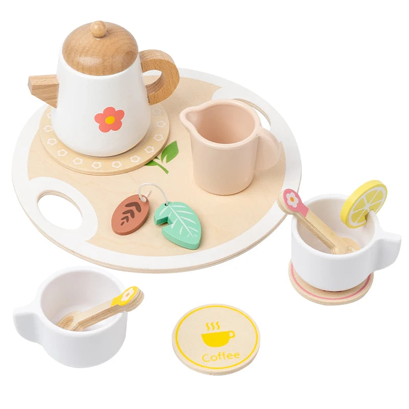 Wooden Dessert Play Set – Kids Pretend Food Toys