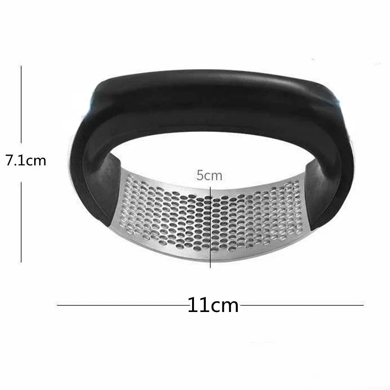 "Stainless Steel Garlic Press – Manual Kitchen Tool" ✅