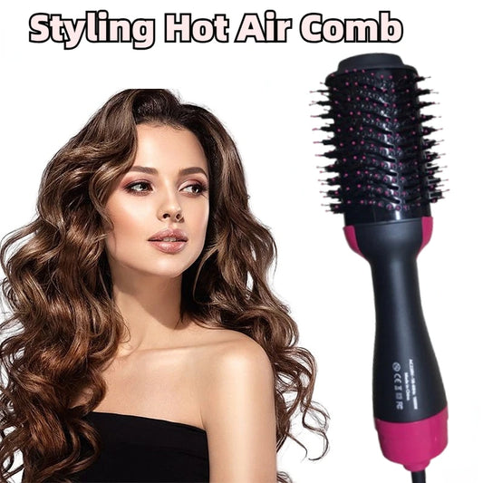 "4-in-1 Hot Air Brush – Hair Dryer & Styler" ✅