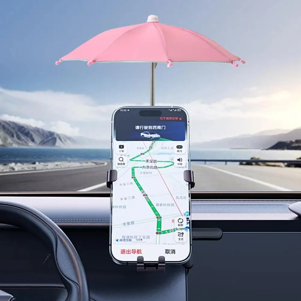 Motorcycle Phone Holder – Rainproof Sunshade Handlebar Mount