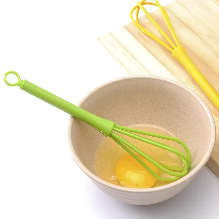 "Egg Whisk Mixer – Plastic Baking & Kitchen Tool" ✅