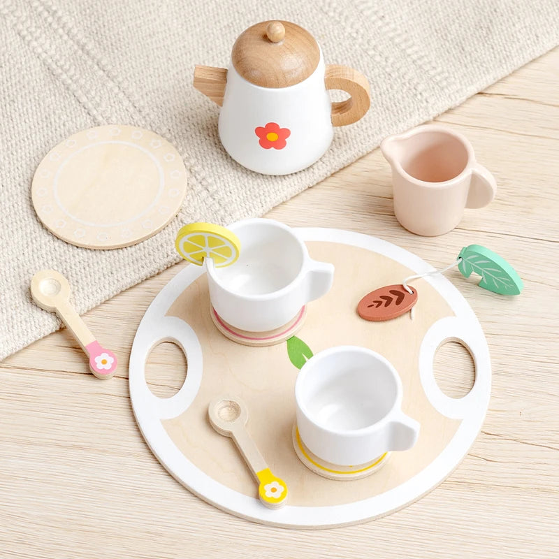 Wooden Dessert Play Set – Kids Pretend Food Toys