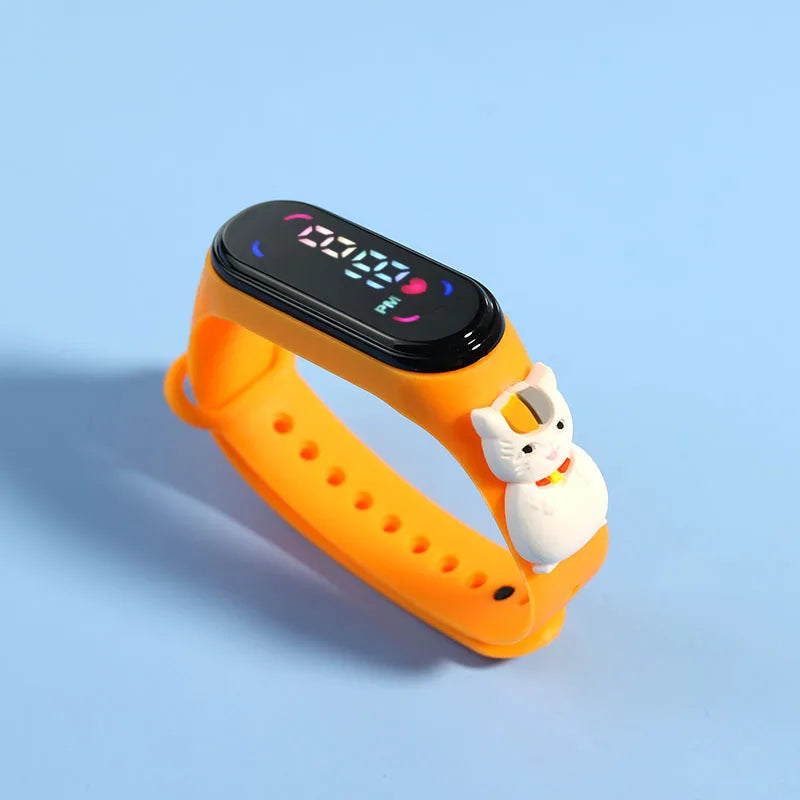 "Kids Cartoon LED Watch – Waterproof Sports Bracelet" ✅