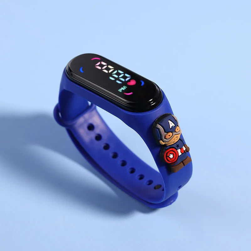 "Kids Cartoon LED Watch – Waterproof Sports Bracelet" ✅