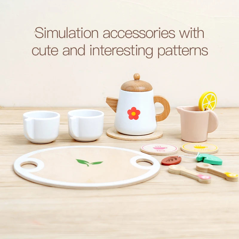 Wooden Dessert Play Set – Kids Pretend Food Toys