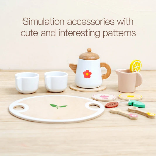 Wooden Dessert Play Set – Kids Pretend Food Toys