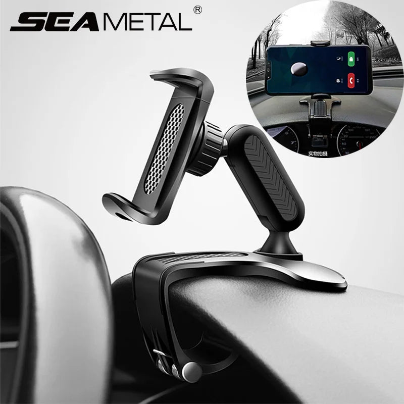 360° Car Phone Holder – Dashboard & Rearview Mirror Mount