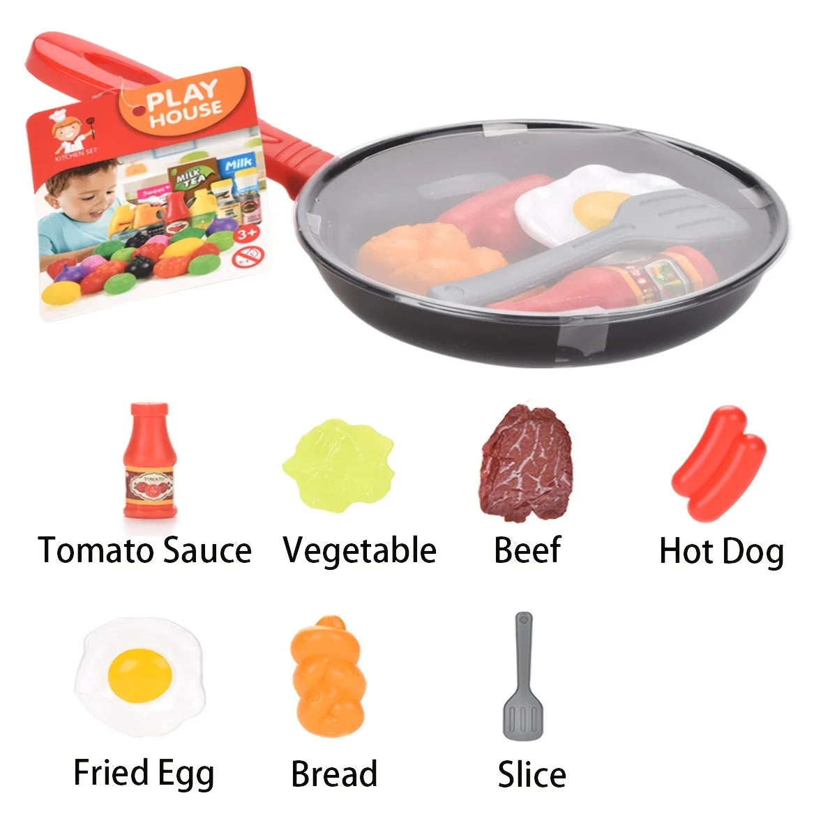 MiniChef™ – 8PCS Pretend Kitchen Toy Set for Kids