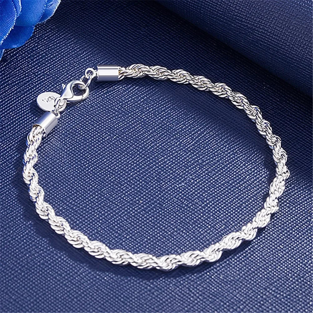 "18K Gold 925 Silver Chain Bracelet – Unisex Jewelry" ✅