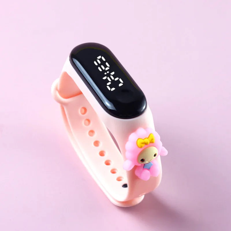"Kids Cartoon LED Watch – Waterproof Sports Bracelet" ✅