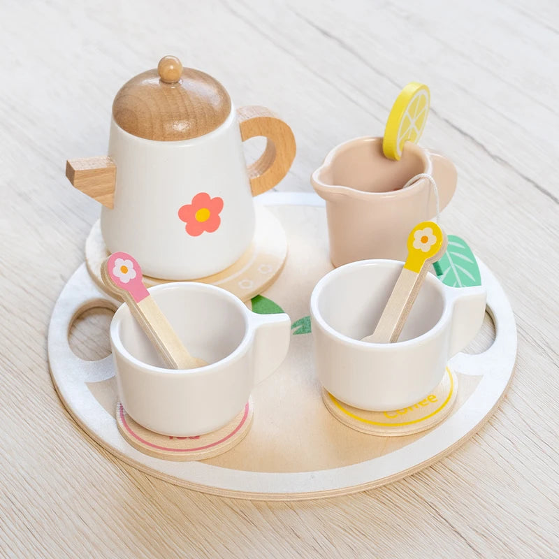 Wooden Dessert Play Set – Kids Pretend Food Toys