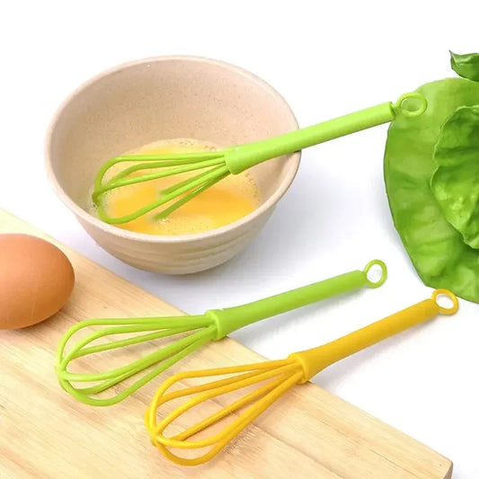 "Egg Whisk Mixer – Plastic Baking & Kitchen Tool" ✅