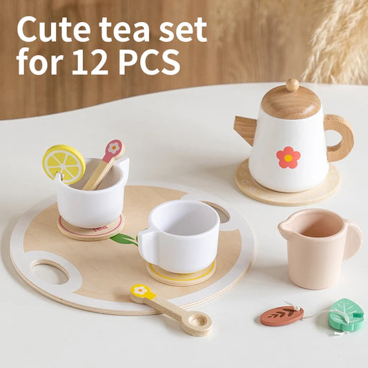 Wooden Dessert Play Set – Kids Pretend Food Toys