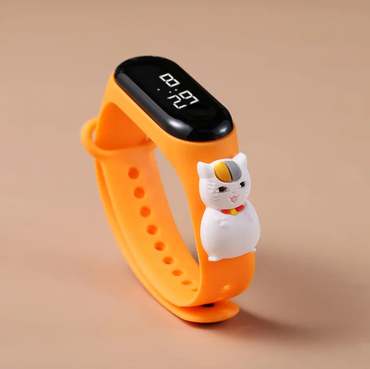 "Kids Cartoon LED Watch – Waterproof Sports Bracelet" ✅