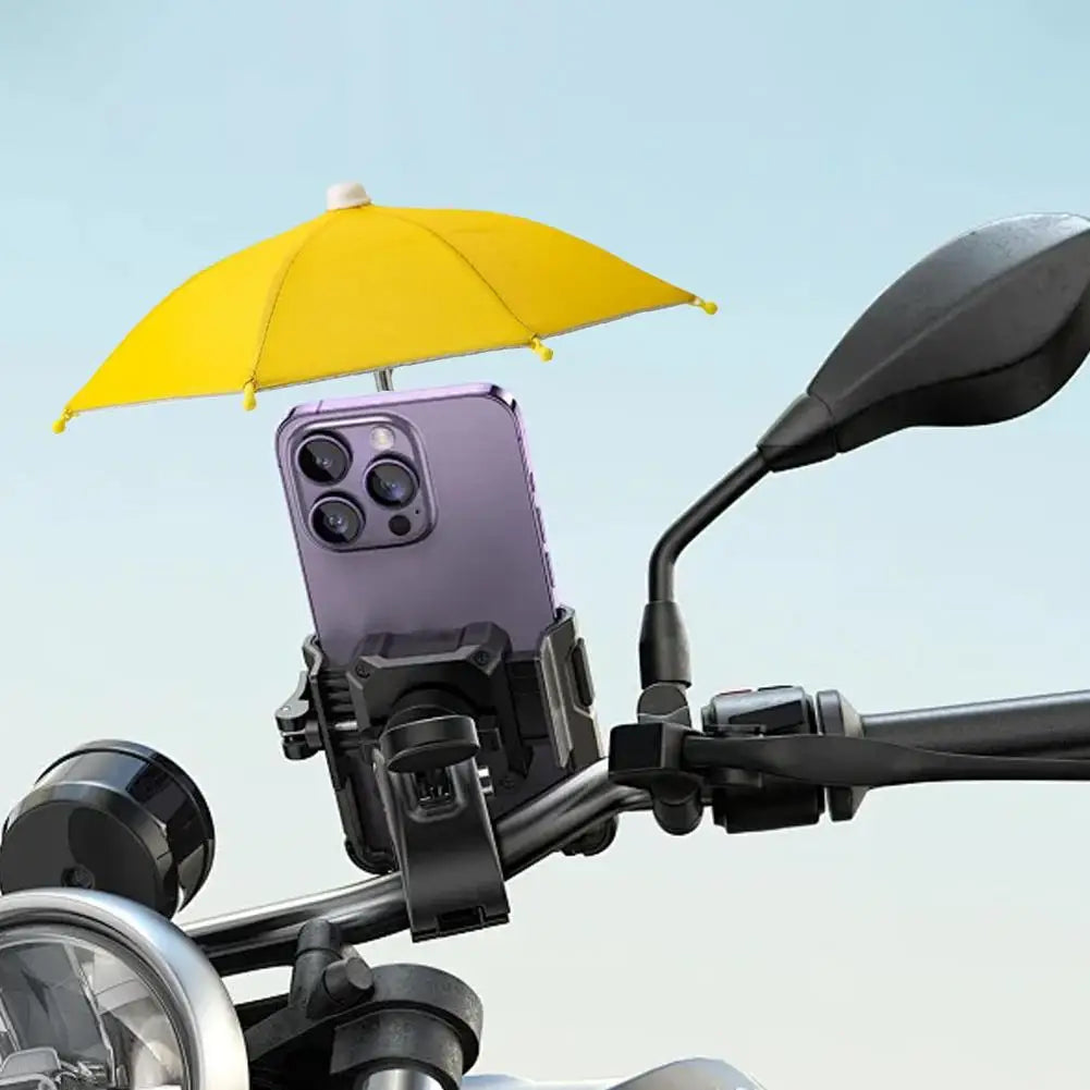 Motorcycle Phone Holder – Rainproof Sunshade Handlebar Mount