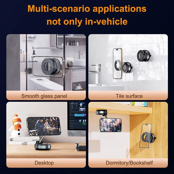 📱 Adjustable Mobile Suction Holder – Strong Grip, 360° Viewing Anywhere