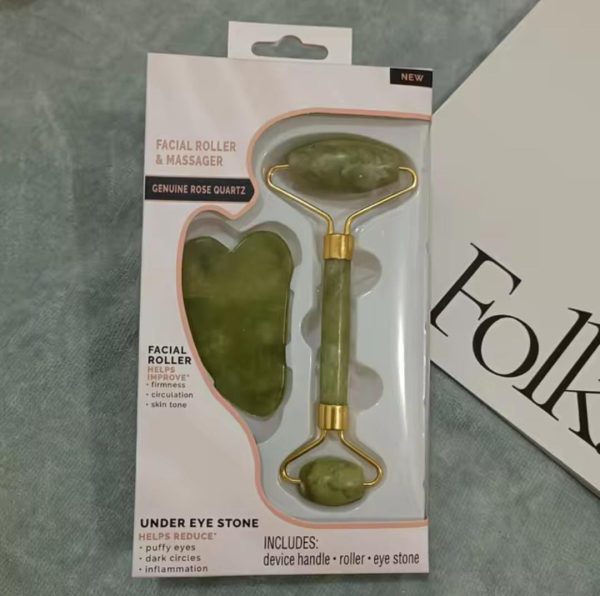 ✨ Flawless Jade Roller & Gua Sha Set – Glow, Relax & Renew Naturally