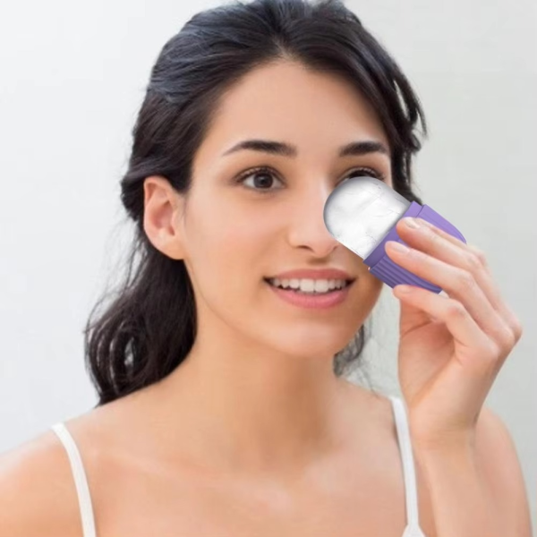 ⭐⭐⭐ (54+ Reviews) ❄️ Ice Roller Facial Massager – Reusable Silicone Cube for Glowing Skin