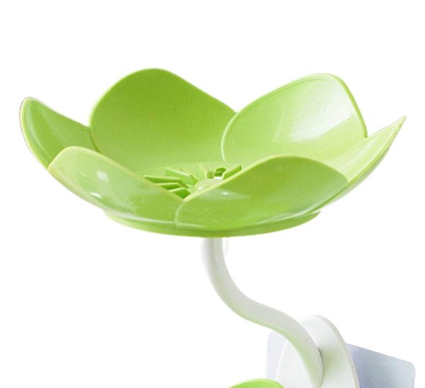 ⭐⭐⭐ (45+ Reviews) 🌸 Lotus Flower Wall-Mounted Soap Holder – 🚿 Self-Draining Bathroom & Kitchen Organizer