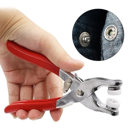 🔧 Plier Tool Kit with 50 Metal Snap Buttons – DIY Sewing & Craft Fastener Set