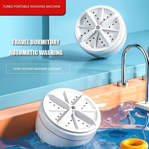 Travel-Friendly USB Mini Washer – Ultrasonic Turbo Cleaning Machine