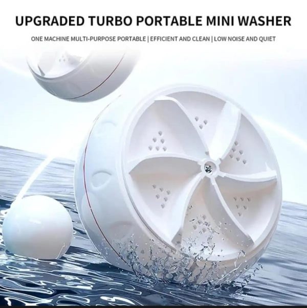 Travel-Friendly USB Mini Washer – Ultrasonic Turbo Cleaning Machine