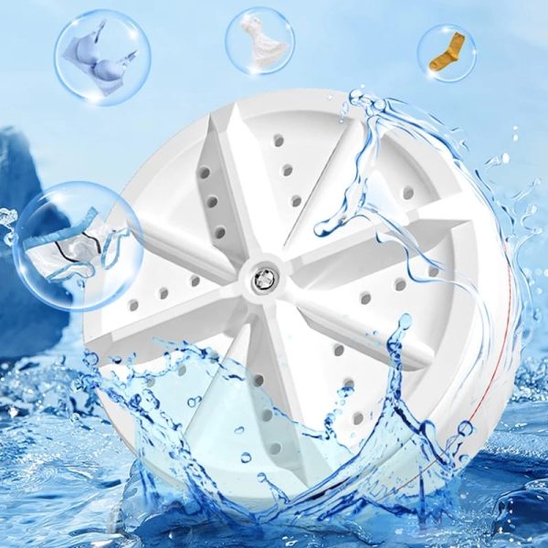 Travel-Friendly USB Mini Washer – Ultrasonic Turbo Cleaning Machine