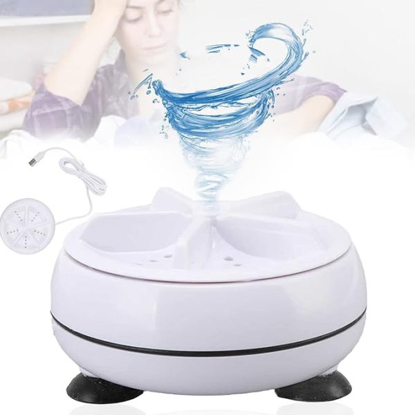 Travel-Friendly USB Mini Washer – Ultrasonic Turbo Cleaning Machine