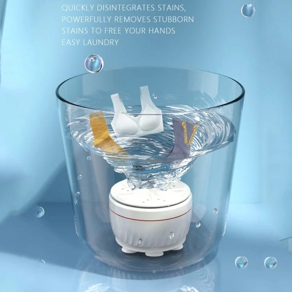 Travel-Friendly USB Mini Washer – Ultrasonic Turbo Cleaning Machine