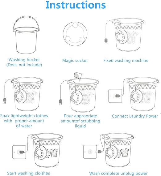 Travel-Friendly USB Mini Washer – Ultrasonic Turbo Cleaning Machine