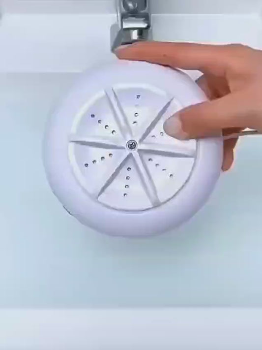 Travel-Friendly USB Mini Washer – Ultrasonic Turbo Cleaning Machine